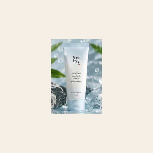 AI-generated illustration of Beauty of Joseon Relief Sun Aqua Fresh — not an exact representation of packaging